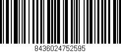 Código de barras (EAN, GTIN, SKU, ISBN): '8436024752595'