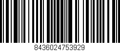 Código de barras (EAN, GTIN, SKU, ISBN): '8436024753929'