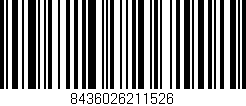 Código de barras (EAN, GTIN, SKU, ISBN): '8436026211526'