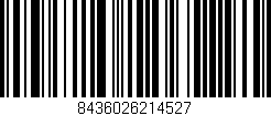 Código de barras (EAN, GTIN, SKU, ISBN): '8436026214527'