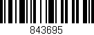 Código de barras (EAN, GTIN, SKU, ISBN): '843695'
