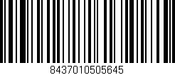 Código de barras (EAN, GTIN, SKU, ISBN): '8437010505645'