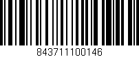 Código de barras (EAN, GTIN, SKU, ISBN): '843711100146'
