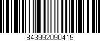 Código de barras (EAN, GTIN, SKU, ISBN): '843992090419'