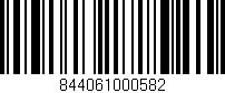Código de barras (EAN, GTIN, SKU, ISBN): '844061000582'