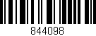 Código de barras (EAN, GTIN, SKU, ISBN): '844098'