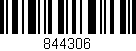 Código de barras (EAN, GTIN, SKU, ISBN): '844306'