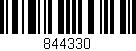 Código de barras (EAN, GTIN, SKU, ISBN): '844330'