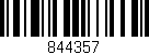 Código de barras (EAN, GTIN, SKU, ISBN): '844357'