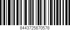 Código de barras (EAN, GTIN, SKU, ISBN): '8443725670578'