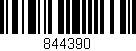 Código de barras (EAN, GTIN, SKU, ISBN): '844390'
