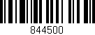 Código de barras (EAN, GTIN, SKU, ISBN): '844500'