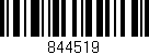 Código de barras (EAN, GTIN, SKU, ISBN): '844519'