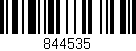 Código de barras (EAN, GTIN, SKU, ISBN): '844535'