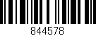 Código de barras (EAN, GTIN, SKU, ISBN): '844578'