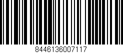 Código de barras (EAN, GTIN, SKU, ISBN): '8446136007117'