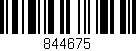 Código de barras (EAN, GTIN, SKU, ISBN): '844675'