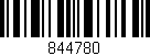 Código de barras (EAN, GTIN, SKU, ISBN): '844780'