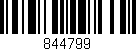 Código de barras (EAN, GTIN, SKU, ISBN): '844799'