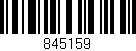 Código de barras (EAN, GTIN, SKU, ISBN): '845159'
