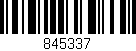 Código de barras (EAN, GTIN, SKU, ISBN): '845337'