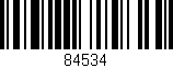 Código de barras (EAN, GTIN, SKU, ISBN): '84534'