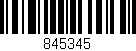 Código de barras (EAN, GTIN, SKU, ISBN): '845345'
