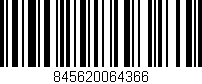 Código de barras (EAN, GTIN, SKU, ISBN): '845620064366'