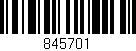 Código de barras (EAN, GTIN, SKU, ISBN): '845701'
