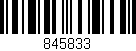 Código de barras (EAN, GTIN, SKU, ISBN): '845833'
