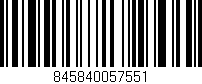 Código de barras (EAN, GTIN, SKU, ISBN): '845840057551'