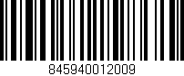 Código de barras (EAN, GTIN, SKU, ISBN): '845940012009'