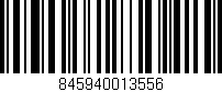 Código de barras (EAN, GTIN, SKU, ISBN): '845940013556'