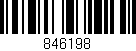 Código de barras (EAN, GTIN, SKU, ISBN): '846198'
