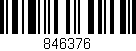 Código de barras (EAN, GTIN, SKU, ISBN): '846376'