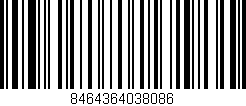 Código de barras (EAN, GTIN, SKU, ISBN): '8464364038086'