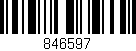 Código de barras (EAN, GTIN, SKU, ISBN): '846597'