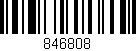 Código de barras (EAN, GTIN, SKU, ISBN): '846808'