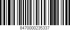 Código de barras (EAN, GTIN, SKU, ISBN): '8470000235337'