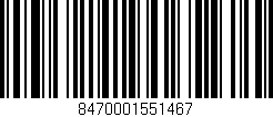 Código de barras (EAN, GTIN, SKU, ISBN): '8470001551467'