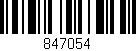 Código de barras (EAN, GTIN, SKU, ISBN): '847054'