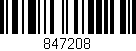 Código de barras (EAN, GTIN, SKU, ISBN): '847208'
