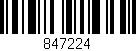 Código de barras (EAN, GTIN, SKU, ISBN): '847224'
