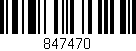 Código de barras (EAN, GTIN, SKU, ISBN): '847470'