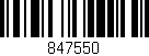 Código de barras (EAN, GTIN, SKU, ISBN): '847550'