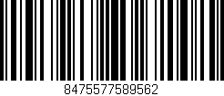 Código de barras (EAN, GTIN, SKU, ISBN): '8475577589562'
