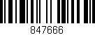 Código de barras (EAN, GTIN, SKU, ISBN): '847666'