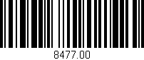 Código de barras (EAN, GTIN, SKU, ISBN): '8477.00'