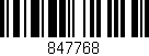 Código de barras (EAN, GTIN, SKU, ISBN): '847768'