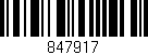 Código de barras (EAN, GTIN, SKU, ISBN): '847917'